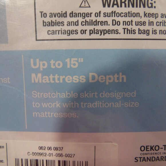 Mattress Pad Full Sized Water Proof-Cool Touch-Up to a 15" Mattess Depth… - Picture 9 of 9
